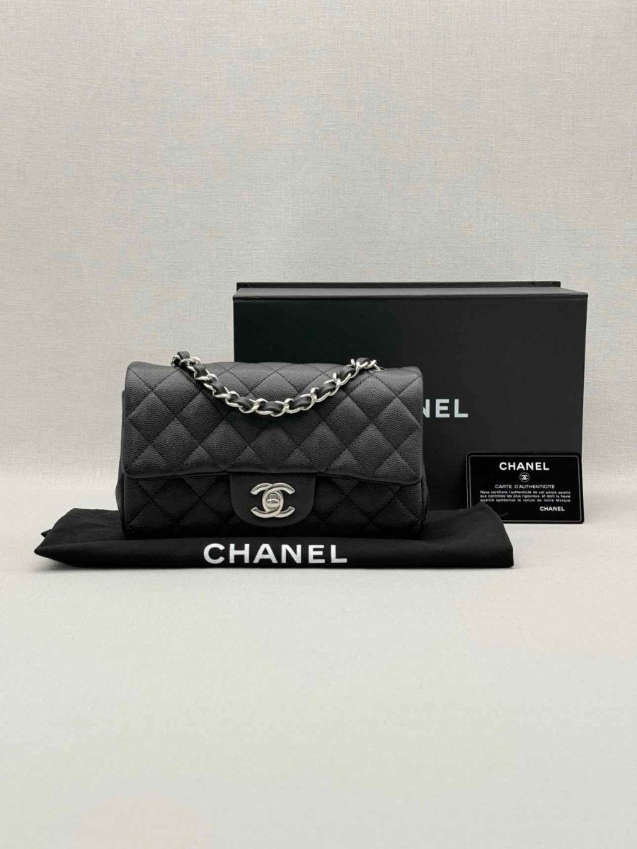 Pre-loved CHANEL Classic Black Quilted Shoulder Bag at Reems Closet