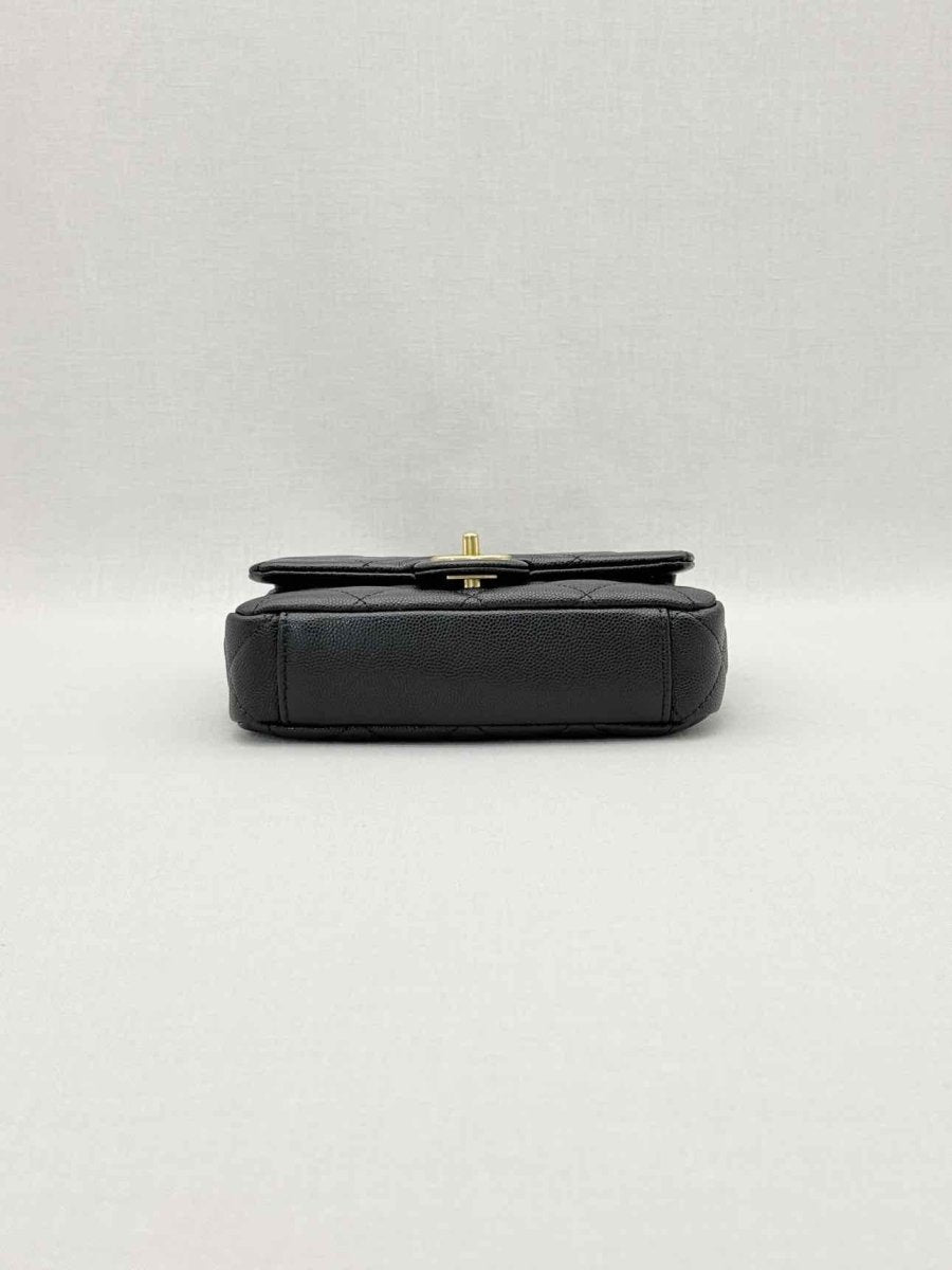 Pre-loved CHANEL Classic Black Quilted Shoulder Bag at Reems Closet