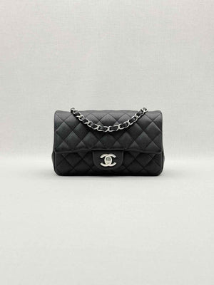 Pre-loved CHANEL Classic Black Quilted Shoulder Bag at Reems Closet