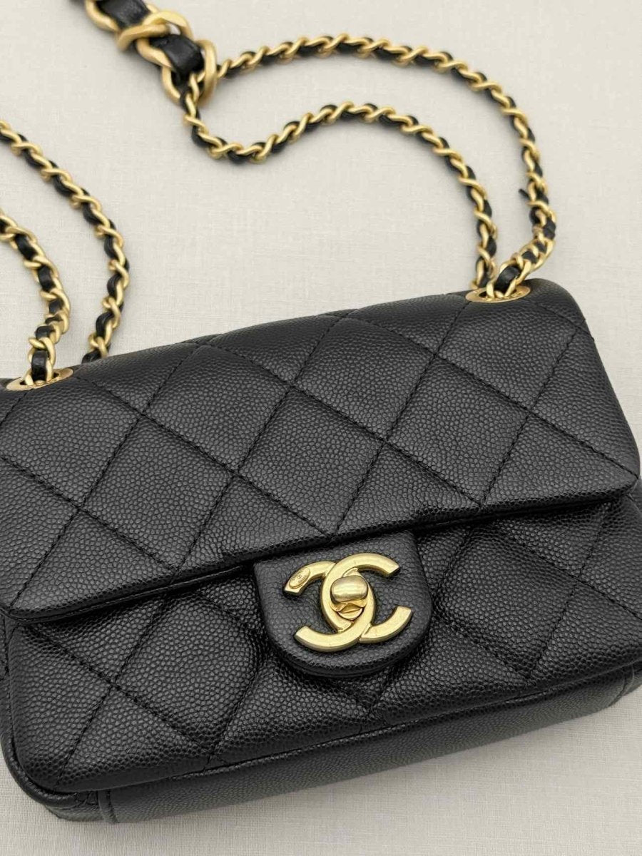 Pre-loved CHANEL Classic Black Quilted Shoulder Bag at Reems Closet