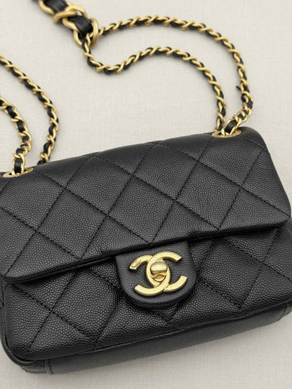 Pre-loved CHANEL Classic Black Quilted Shoulder Bag at Reems Closet
