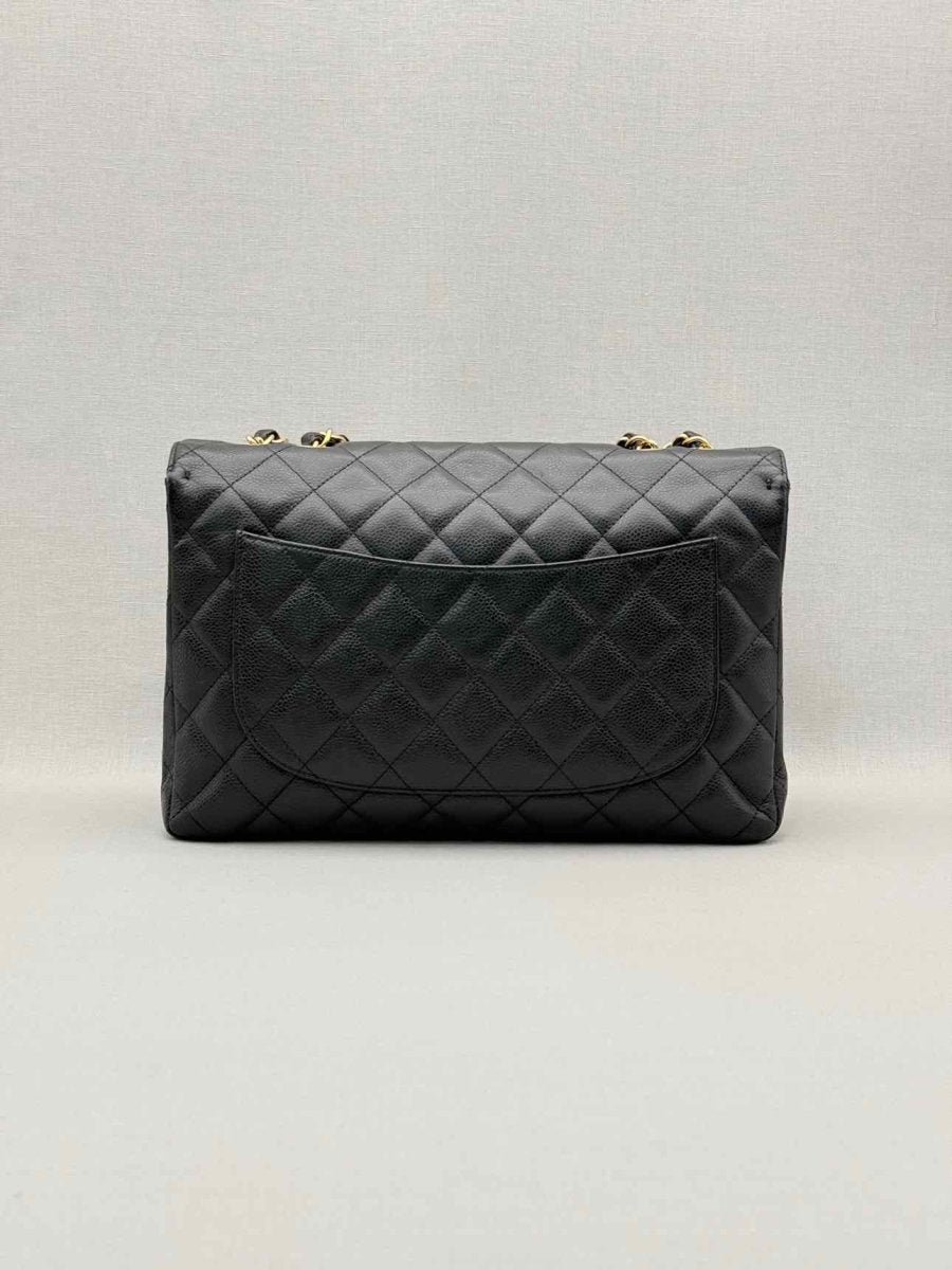 Pre-loved CHANEL Classic Black Quilted Shoulder Bag at Reems Closet