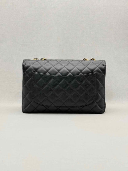 Pre-loved CHANEL Classic Black Quilted Shoulder Bag at Reems Closet