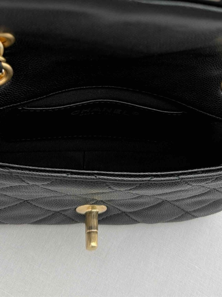 Pre-loved CHANEL Classic Black Quilted Shoulder Bag at Reems Closet