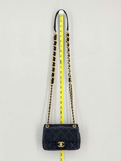 Pre-loved CHANEL Classic Black Quilted Shoulder Bag at Reems Closet