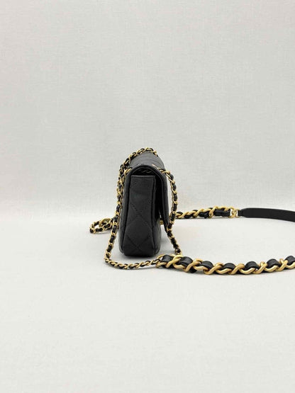 Pre-loved CHANEL Classic Black Quilted Shoulder Bag at Reems Closet