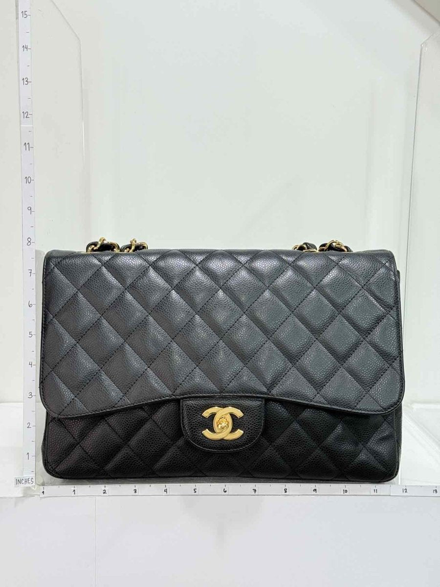Pre-loved CHANEL Classic Black Quilted Shoulder Bag at Reems Closet