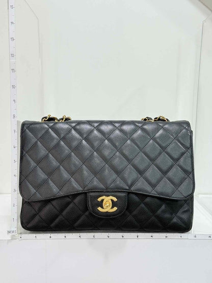 Pre-loved CHANEL Classic Black Quilted Shoulder Bag at Reems Closet