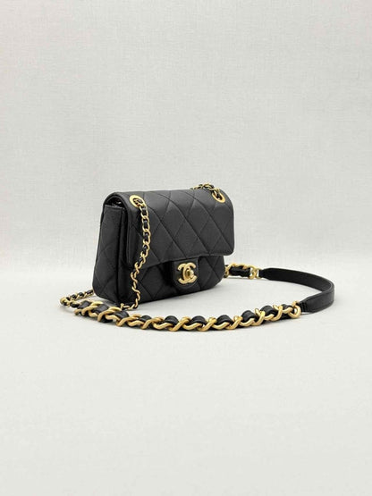 Pre-loved CHANEL Classic Black Quilted Shoulder Bag at Reems Closet