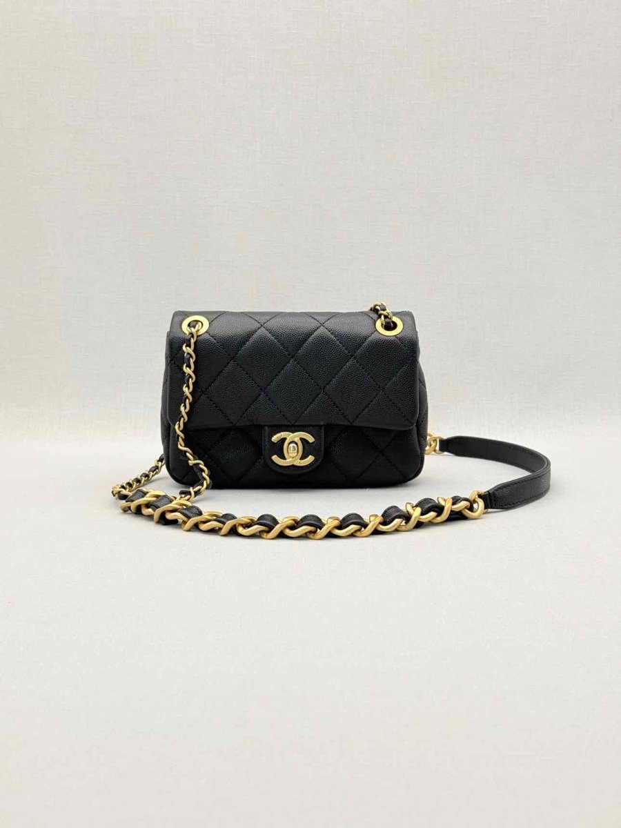 Pre-loved CHANEL Classic Black Quilted Shoulder Bag at Reems Closet