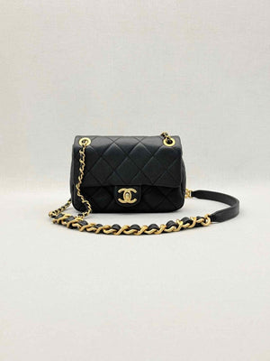 Pre-loved CHANEL Classic Black Quilted Shoulder Bag at Reems Closet