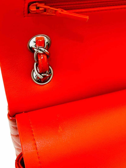 Pre-loved CHANEL Classic Red Shoulder Bag from Reems Closet