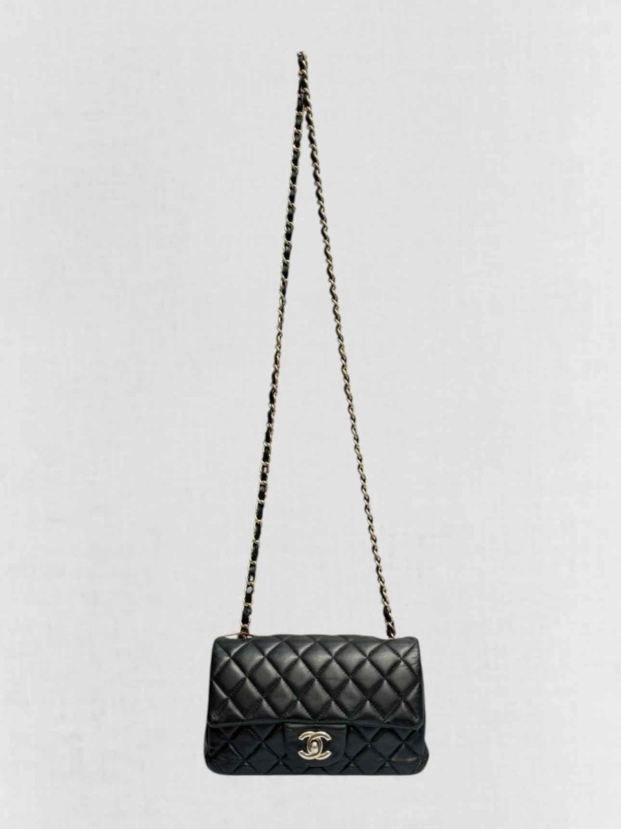 Pre - loved CHANEL Classic Single Flap Black Quilted Shoulder Bag at Reems Closet