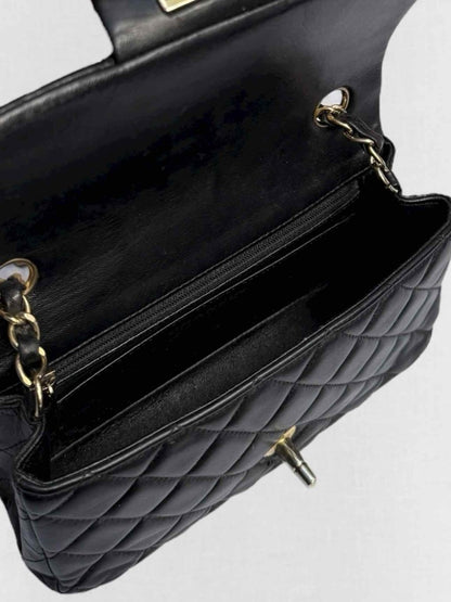 Pre - loved CHANEL Classic Single Flap Black Quilted Shoulder Bag at Reems Closet