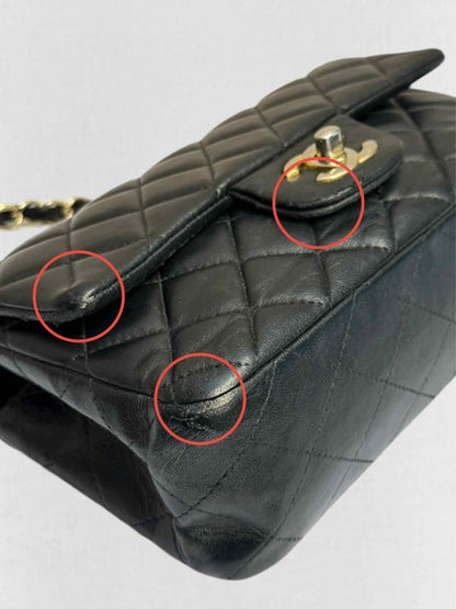 Pre - loved CHANEL Classic Single Flap Black Quilted Shoulder Bag at Reems Closet