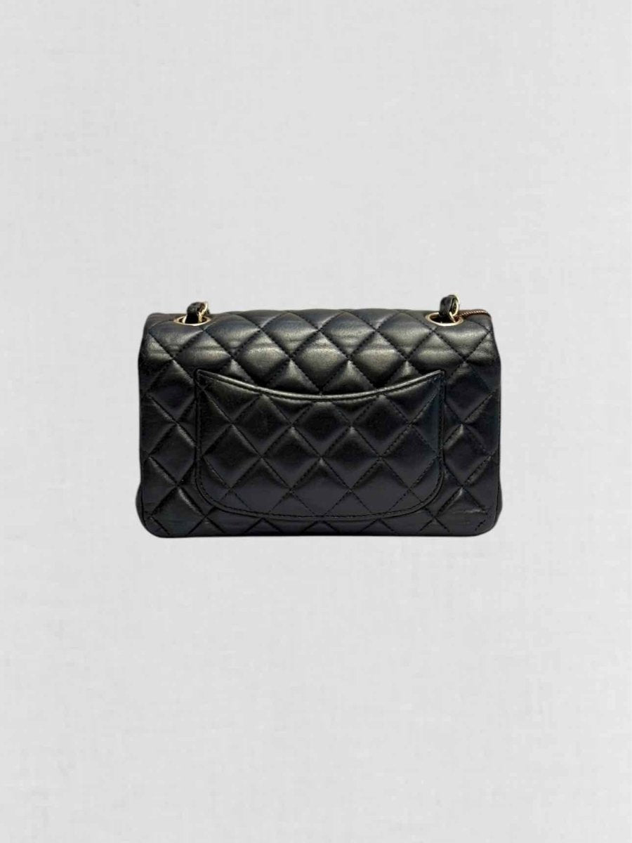Pre - loved CHANEL Classic Single Flap Black Quilted Shoulder Bag at Reems Closet