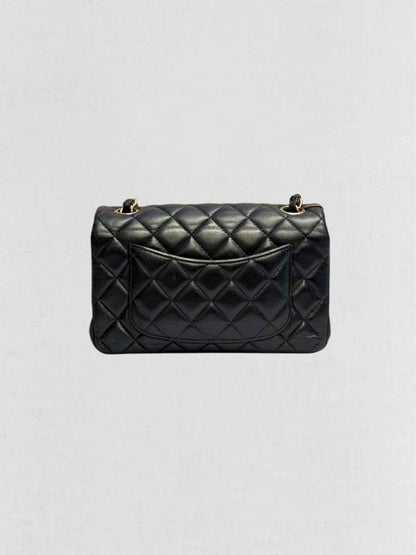 Pre - loved CHANEL Classic Single Flap Black Quilted Shoulder Bag at Reems Closet