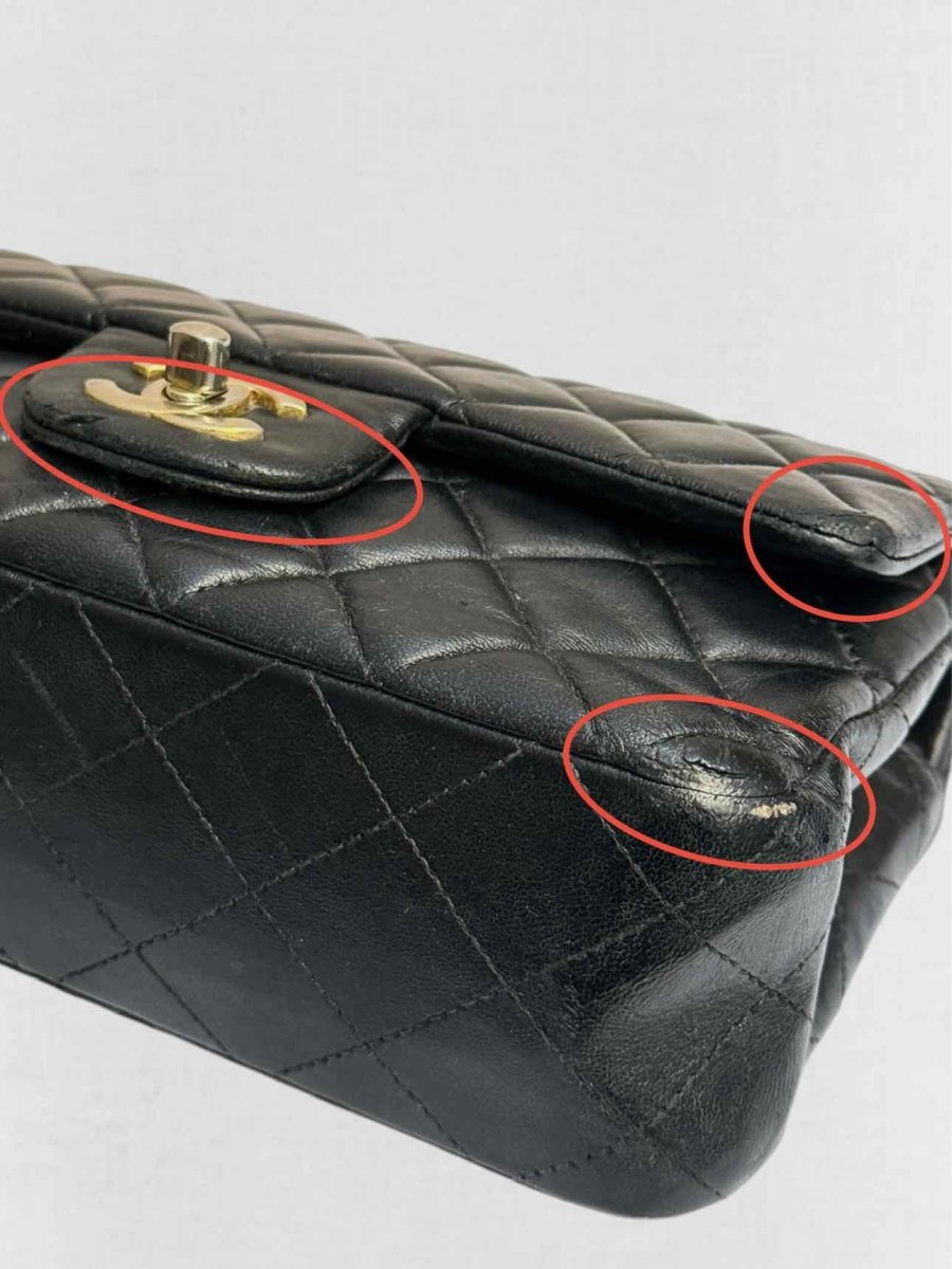 Pre - loved CHANEL Classic Single Flap Black Quilted Shoulder Bag at Reems Closet