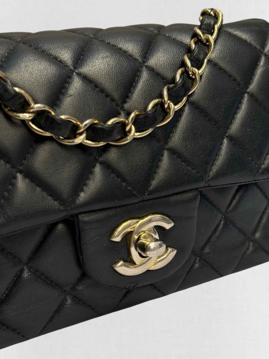 Pre - loved CHANEL Classic Single Flap Black Quilted Shoulder Bag at Reems Closet