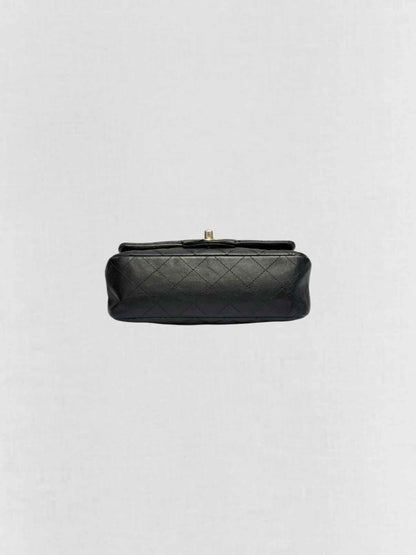 Pre - loved CHANEL Classic Single Flap Black Quilted Shoulder Bag at Reems Closet