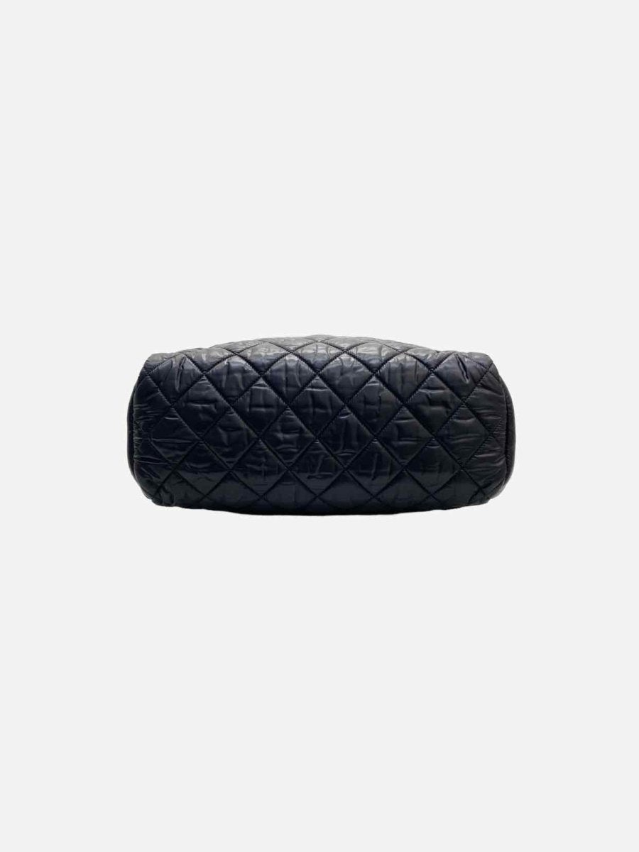 Pre - loved CHANEL Coco Cocoon Black Quilted Backpack at Reems Closet