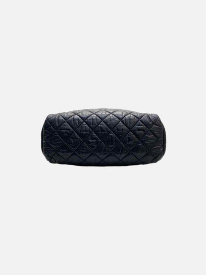 Pre - loved CHANEL Coco Cocoon Black Quilted Backpack at Reems Closet