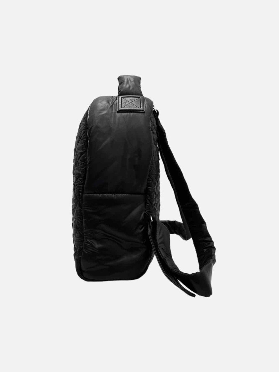 Pre - loved CHANEL Coco Cocoon Black Quilted Backpack at Reems Closet