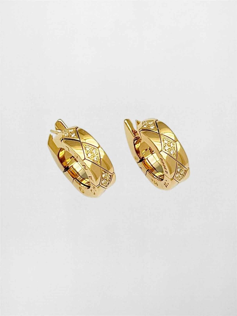 Pre-loved CHANEL Coco Crush pave diamonds Earrings at Reems Closet