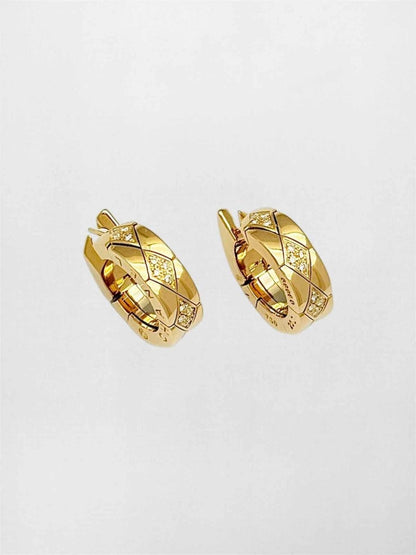 Pre-loved CHANEL Coco Crush pave diamonds Earrings at Reems Closet
