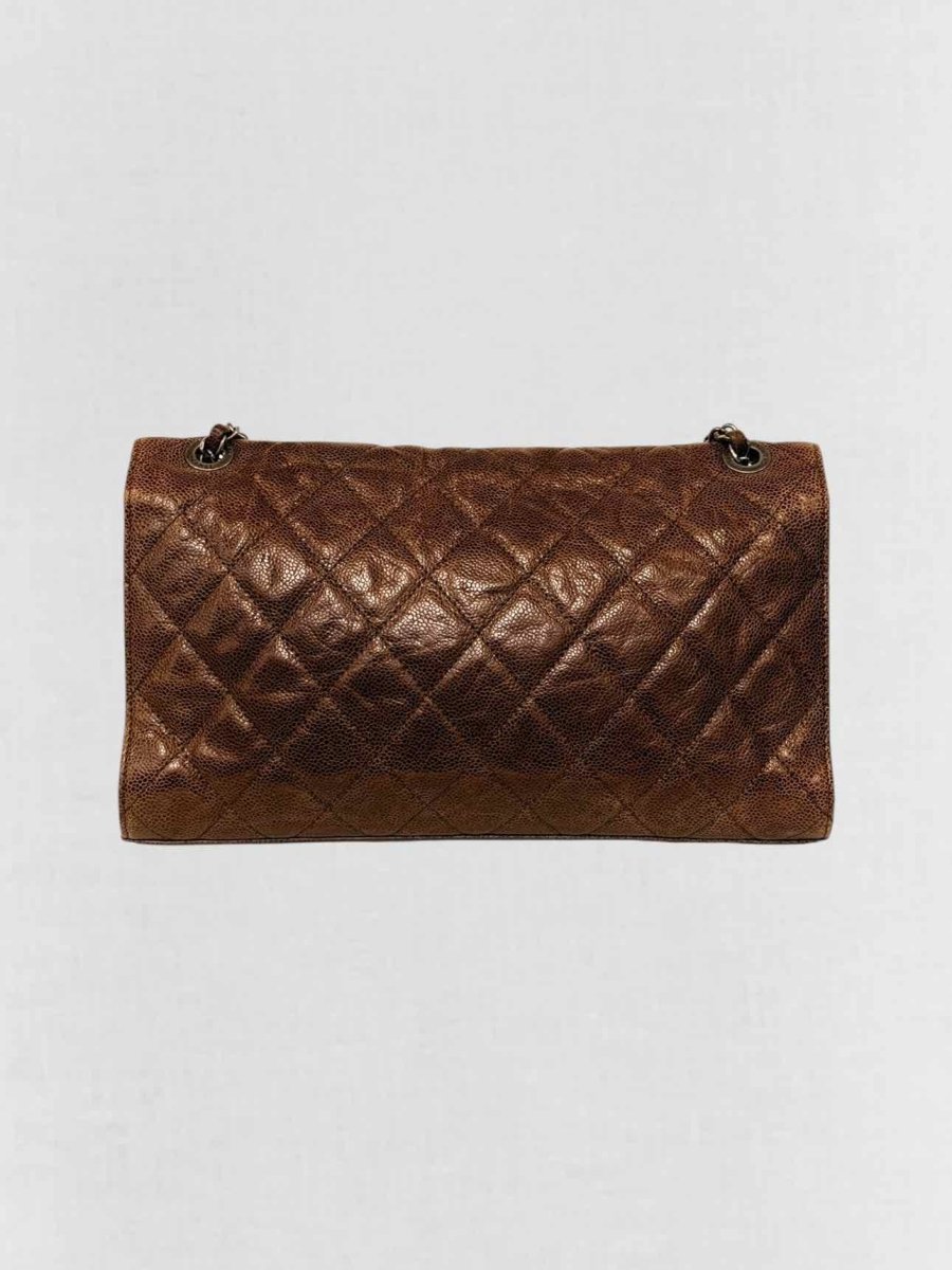 Pre - loved CHANEL Crave Flap Brown Quilted Shoulder Bag at Reems Closet