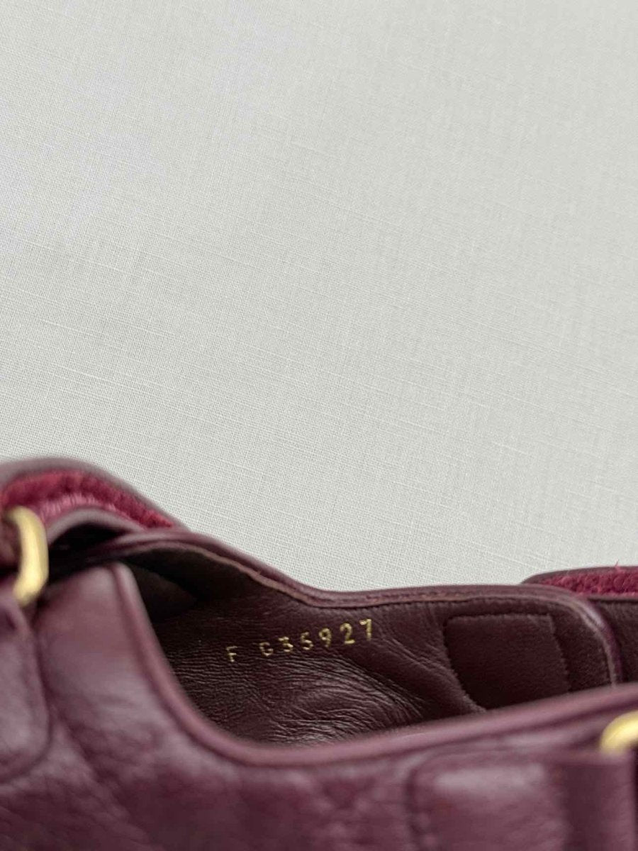 Pre - loved CHANEL Dad Burgundy Quilted Size EU 38.5 Sandals at Reems Closet
