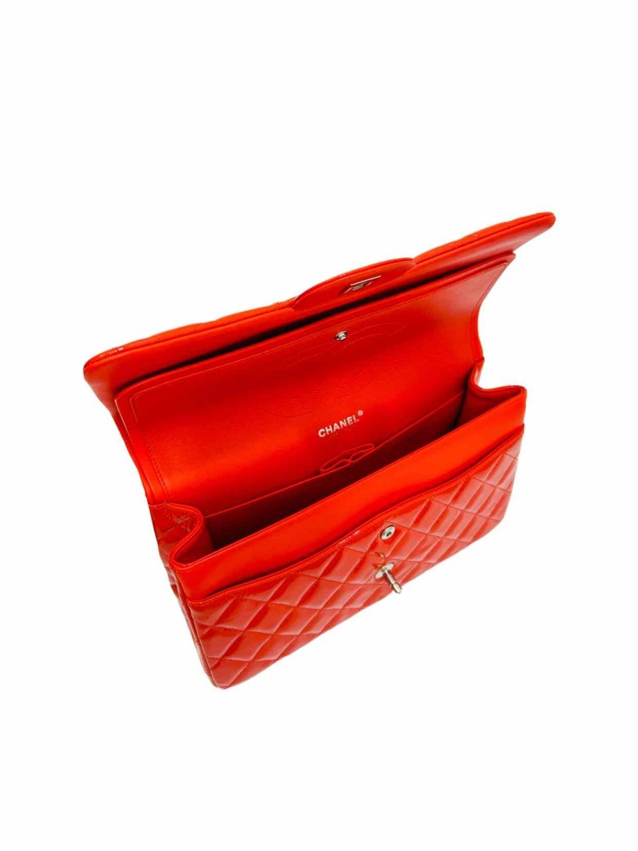 Pre-loved CHANEL Double Flap Red Shoulder Bag at Reems Closet