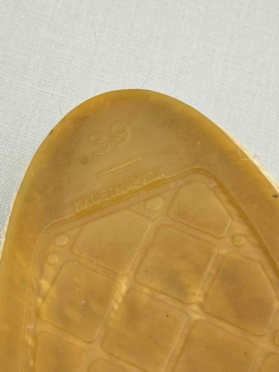 Pre - loved CHANEL Espadrille Black Multicolor Size EU 39 Flats at Reems Closet