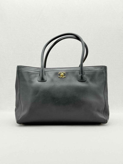 Pre - loved CHANEL Executive Cerf Black Tote Bag at Reems Closet