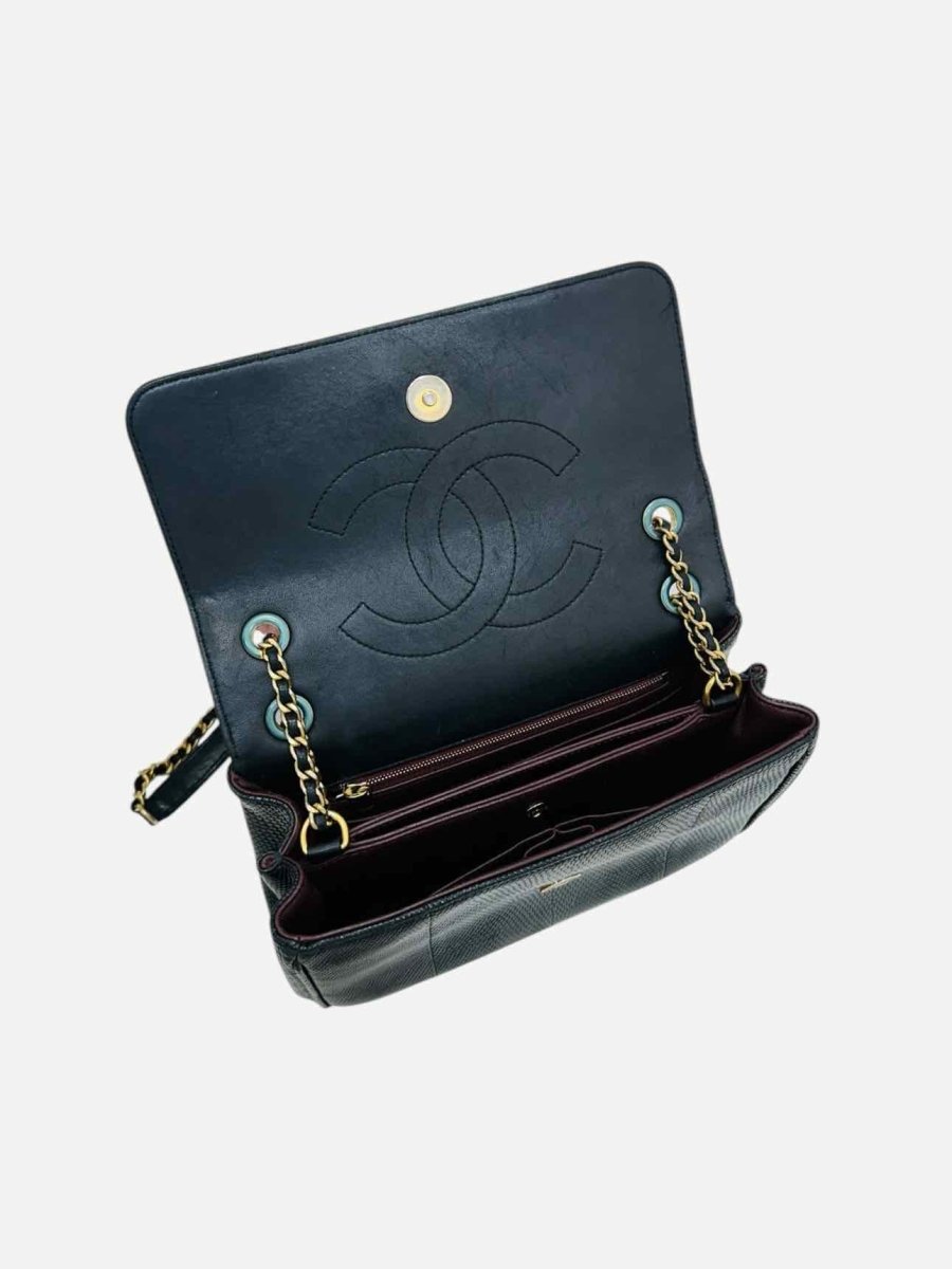 Pre - loved CHANEL Flap Black Crossbody at Reems Closet
