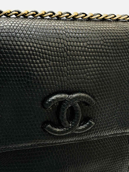 Pre - loved CHANEL Flap Black Crossbody at Reems Closet