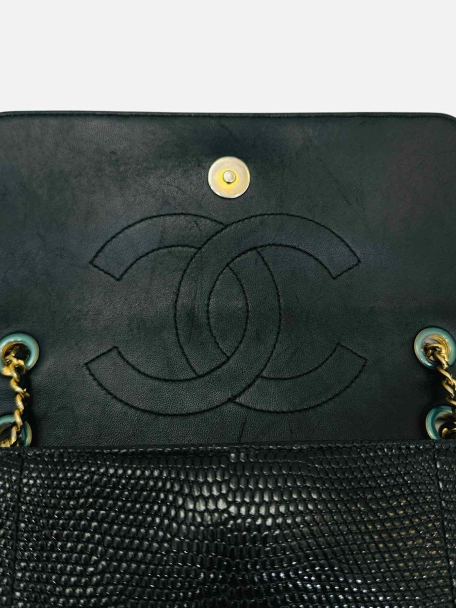 Pre - loved CHANEL Flap Black Crossbody at Reems Closet