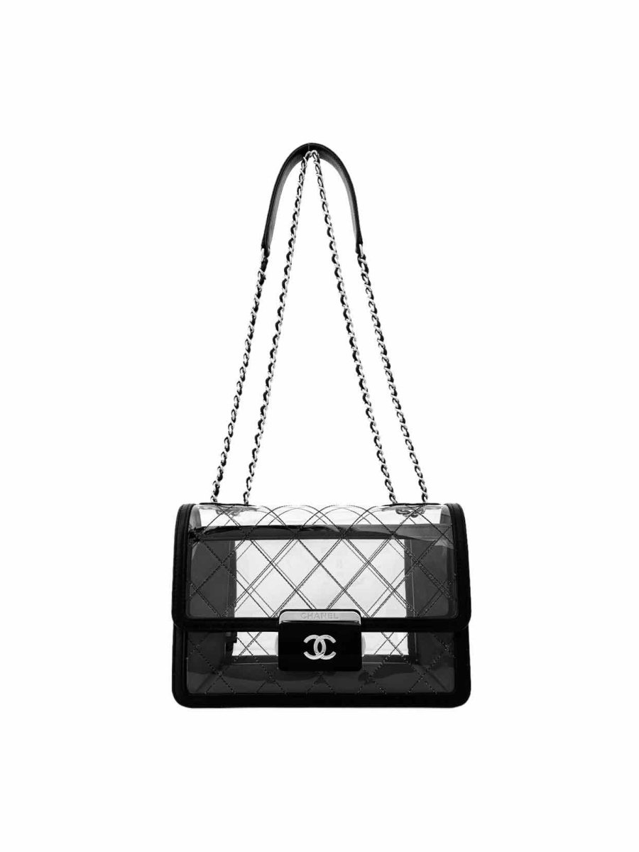 Pre - loved CHANEL Flap Naked Beauty Black Crossbody at Reems Closet