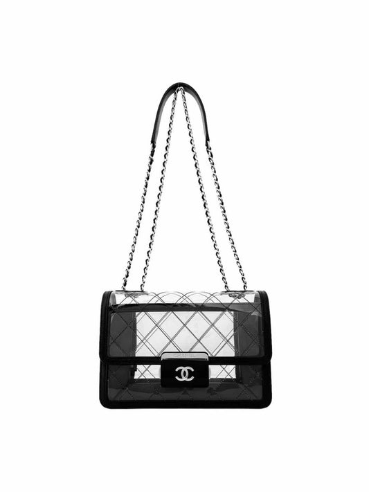 Pre - loved CHANEL Flap Naked Beauty Black Crossbody at Reems Closet