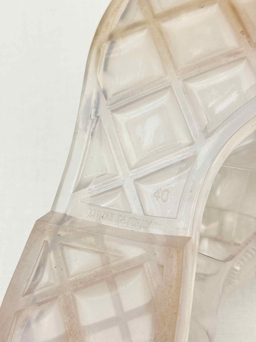 Pre - loved CHANEL Gladiator Transparent Size EU 40 Sandals at Reems Closet