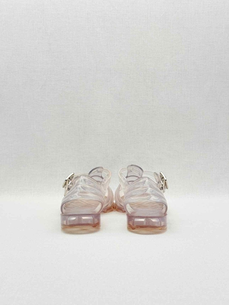 Pre - loved CHANEL Gladiator Transparent Size EU 40 Sandals at Reems Closet