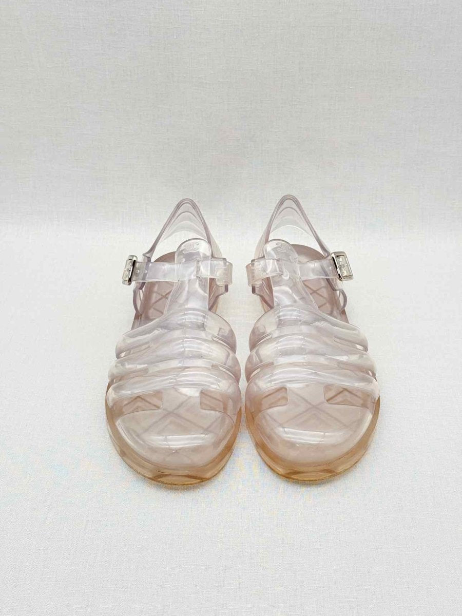 Pre - loved CHANEL Gladiator Transparent Size EU 40 Sandals at Reems Closet