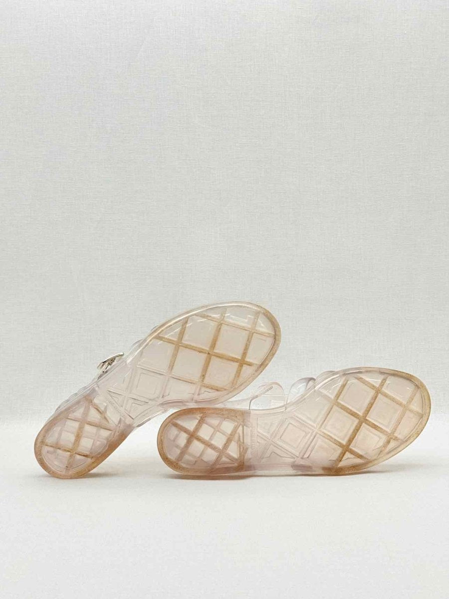 Pre - loved CHANEL Gladiator Transparent Size EU 40 Sandals at Reems Closet