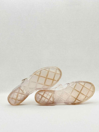 Pre - loved CHANEL Gladiator Transparent Size EU 40 Sandals at Reems Closet