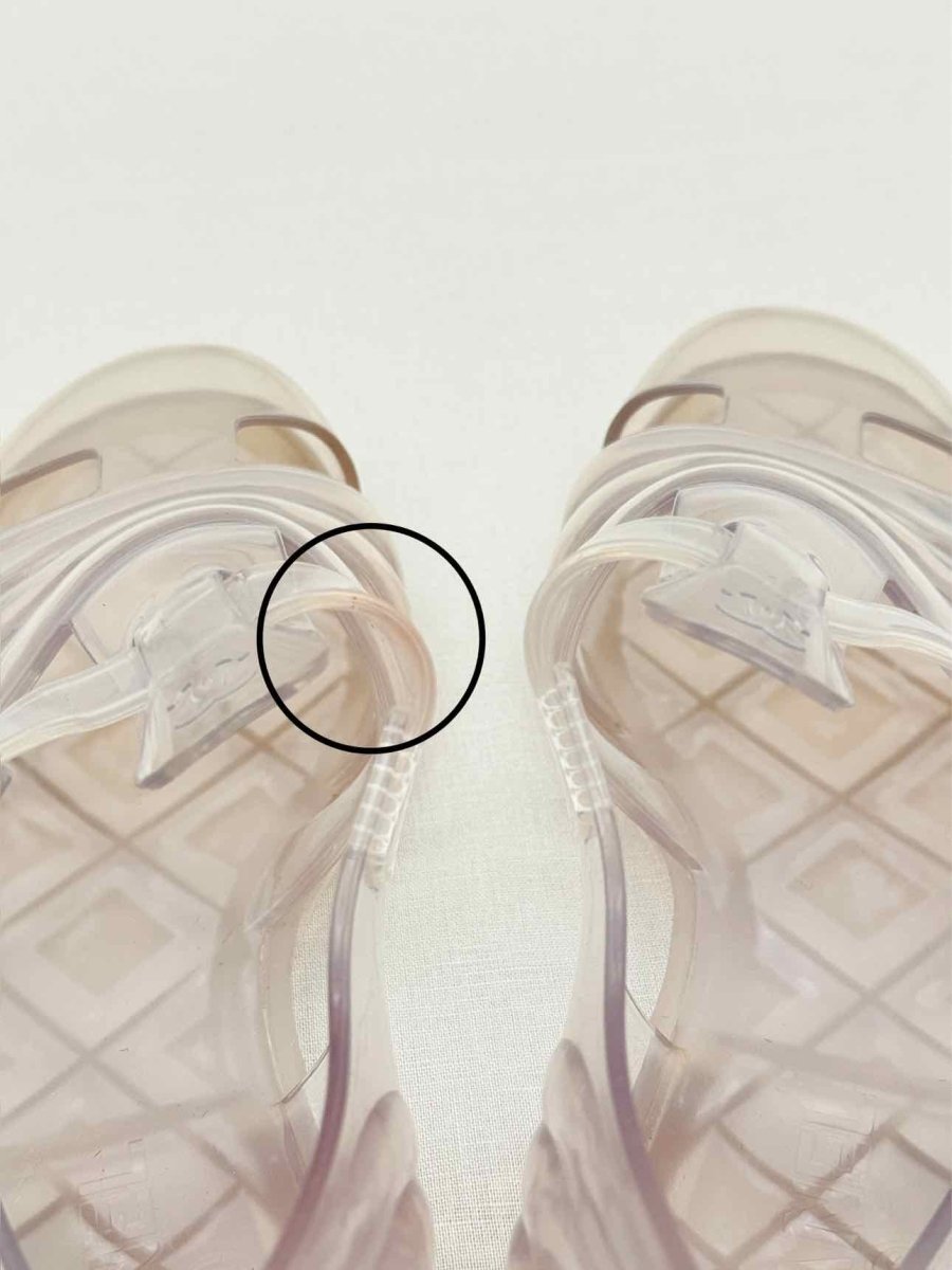 Pre - loved CHANEL Gladiator Transparent Size EU 40 Sandals at Reems Closet