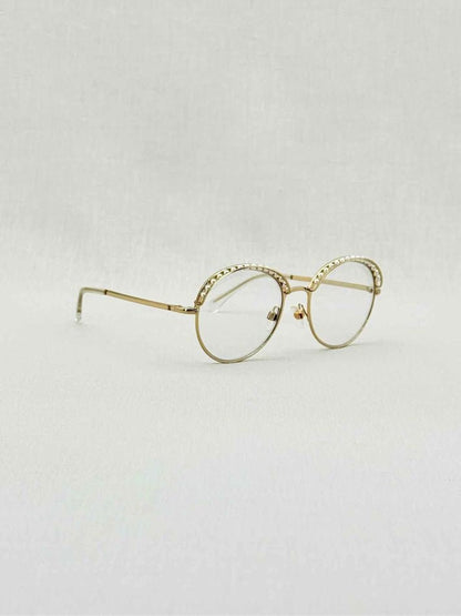 Pre - loved CHANEL Gold Tone Sunglasses at Reems Closet