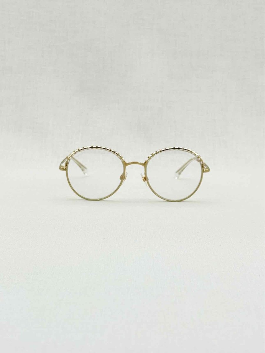 Pre - loved CHANEL Gold Tone Sunglasses at Reems Closet