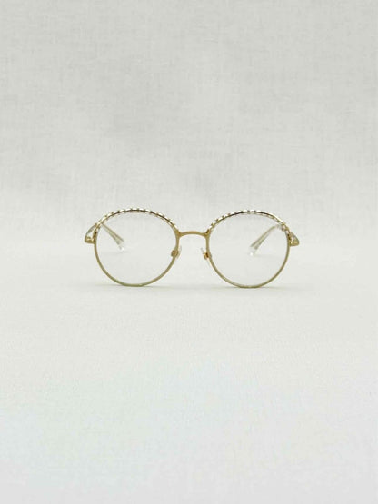 Pre - loved CHANEL Gold Tone Sunglasses at Reems Closet