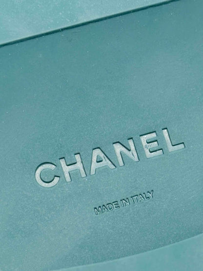 Pre - loved CHANEL Green Size EU 39 Loafers at Reems Closet