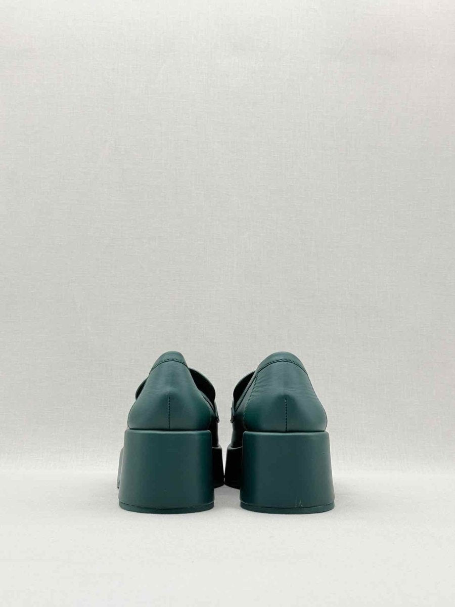 Pre - loved CHANEL Green Size EU 39 Loafers at Reems Closet